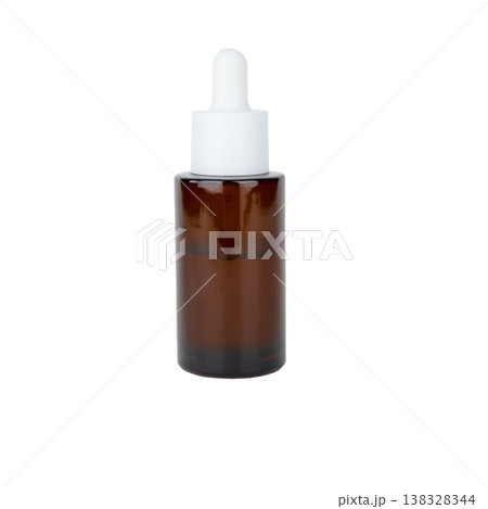 glass bottle with pipette on an insulated background glass bottle with pipette on an insulated background 138328344