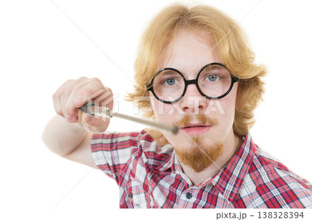Ginger man cosplaying Harry Potter Ginger man cosplaying Harry Potter 138328394