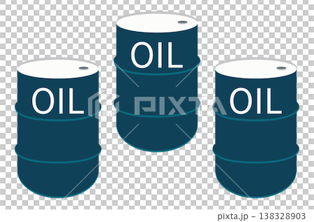 An illustration depicting an energy resource, showing a drum of crude oil and an oil leak. An illustration depicting an energy resource, showing a drum of crude oil and an oil leak. 138328903