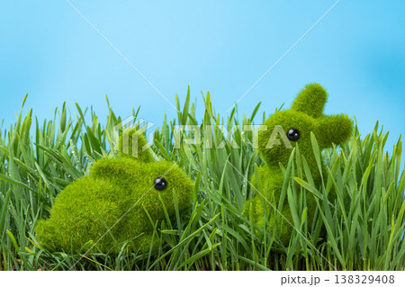 beautiful Easter decoration with  eggs 138329408