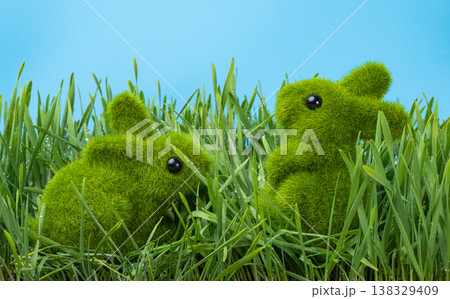 beautiful Easter decoration with eggs beautiful Easter decoration with eggs 138329409