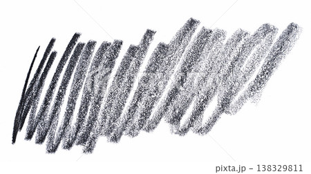 Shading with black pencil on a white background 138329811