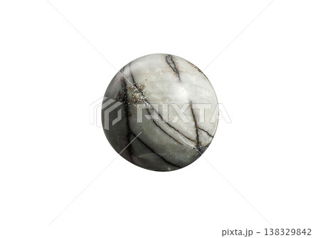 Vibrant Chinese Picasso Ball on Isolated White Background 138329842
