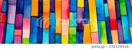 Bright multicolor background with colorful stripes Bright multicolor background with colorful stripes 138329916