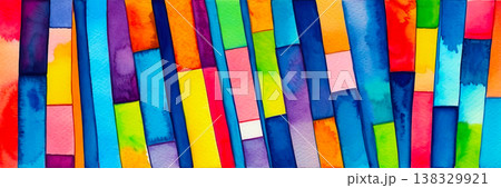 Bright multicolor background with colorful stripes 138329921