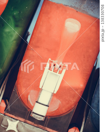 Colorful ice cream slushy smoothie machine Colorful ice cream slushy smoothie machine 138330708