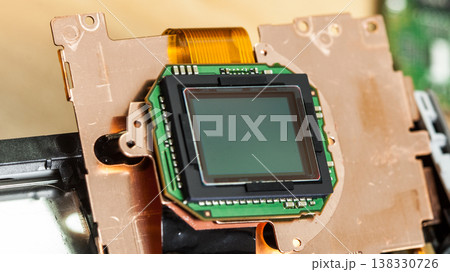 Camera sensor matrix close up Camera sensor matrix close up 138330726
