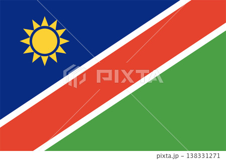 National flag of Namibia illustration. 138331271