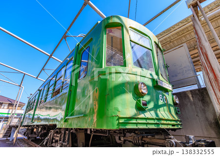 東京 世田谷区 東急世田谷線 宮の坂駅に展示されてる旧玉電車両 東京 世田谷区 東急世田谷線 宮の坂駅に展示されてる旧玉電車両 138332555