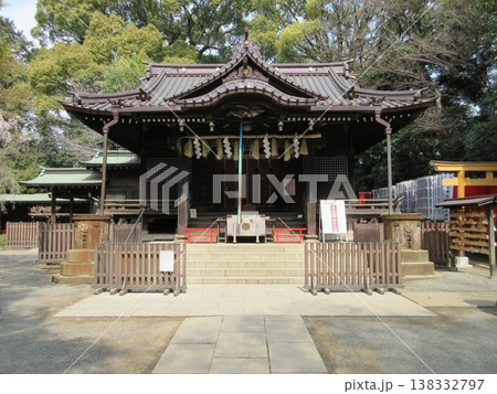 東京都渋谷区!代々木八幡宮の拝殿 東京都渋谷区!代々木八幡宮の拝殿 138332797