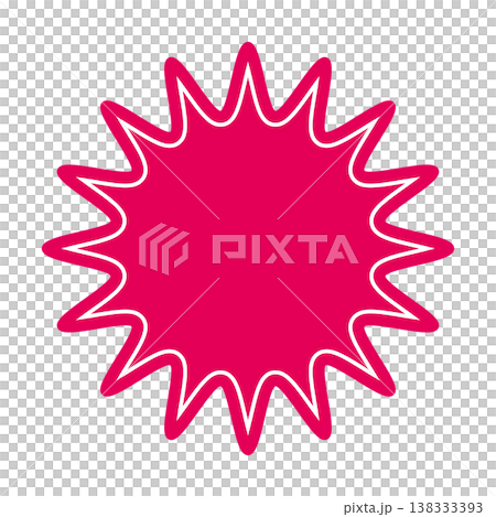 簡單的彩色對話框,形狀圓潤而鋸齒狀 簡單的彩色對話框,形狀圓潤而鋸齒狀 138333393