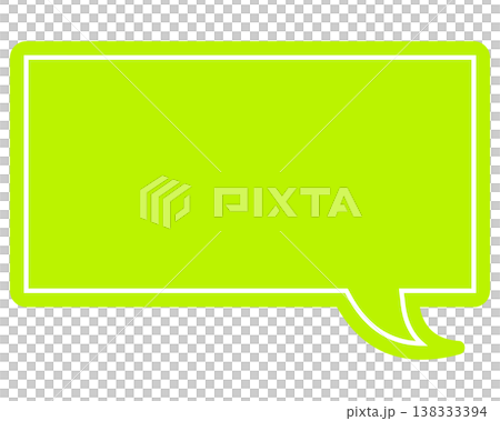 簡單的彩色對話框 - 方形 138333394