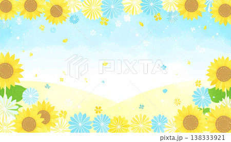 ヒマワリをイメージしたイラスト ヒマワリをイメージしたイラスト 138333921