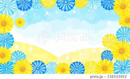 ヒマワリをイメージしたイラスト ヒマワリをイメージしたイラスト 138333952