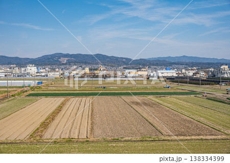 久御山町の田園風景 京都府久世郡久御山町 久御山町の田園風景 京都府久世郡久御山町 138334399