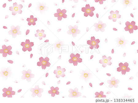 シームレス 桜 和風 背景 水彩 春 パターン シームレス 桜 和風 背景 水彩 春 パターン 138334465