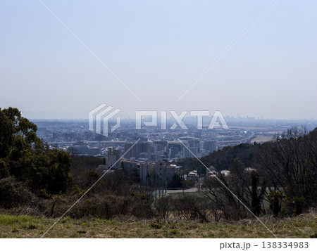 春霞に覆われた街の風景 138334983