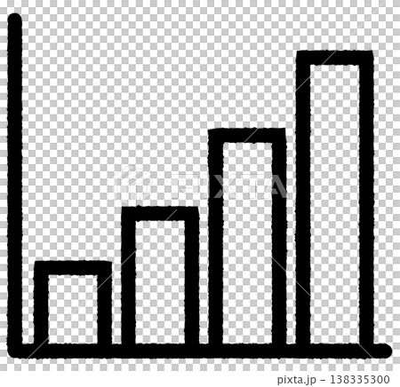 Simple upward-sloping graph icon (line drawing) Simple upward-sloping graph icon (line drawing) 138335300