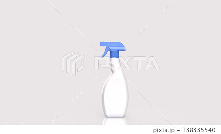 Cleaning Spray Bottle Isolated On White Background 3d render. Cleaning Spray Bottle Isolated On White Background 3d render. 138335540