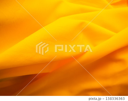 Yellow Background Cloth Fabric Orange Color Gradient Texture Pattern Silk Wave Banner Gold, Fashion Material Backdrop Poster for Summer Tropical Travel Holidays, Satin Mockup Luxury Premium. Yellow Background Cloth Fabric Orange Color Gradient Texture Pattern Silk Wave Banner Gold, Fashion Material Backdrop Poster for Summer Tropical Travel Holidays, Satin Mockup Luxury Premium. 138336363
