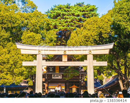 正月の明治神宮　正参道 138336414