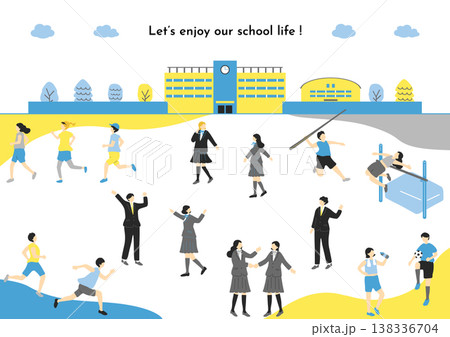 学校の日常風景 学校の日常風景 138336704