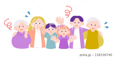 困った状況でも支え合う家族三世代　家族の悩み・トラブル・心配 138336740