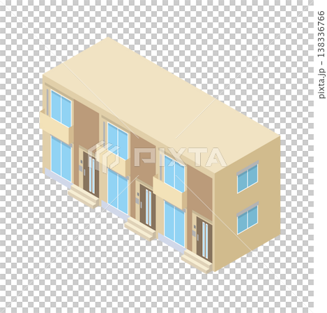 傳統日式房屋外觀插圖 138336766