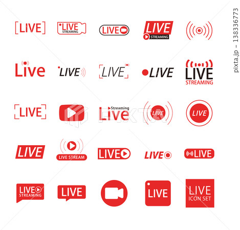 LIVE配信アイコンセット 138336773
