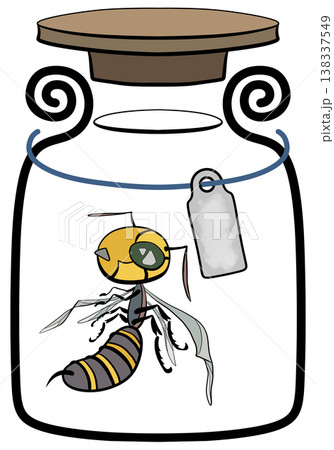 ハチ漬け瓶 138337549