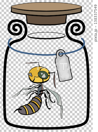 ハチ漬け瓶 138337549