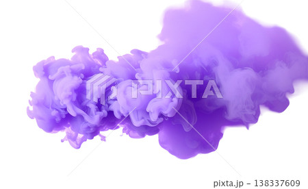 紫色の煙のテクスチャ　イラスト素材 138337609