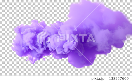紫色の煙のテクスチャ　イラスト素材 138337609