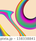 Abstract background with colorful distort gradient 138338841