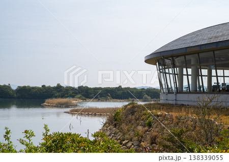 自然豊かな湖畔の野鳥観察公園と水辺の風景 自然豊かな湖畔の野鳥観察公園と水辺の風景 138339055