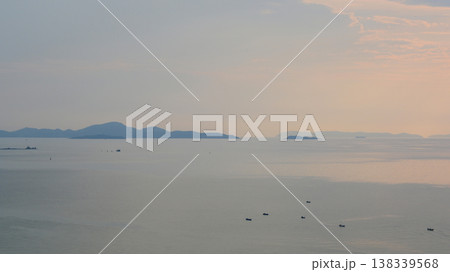 beautiful view of sea and sky in the morning, natural background 138339568