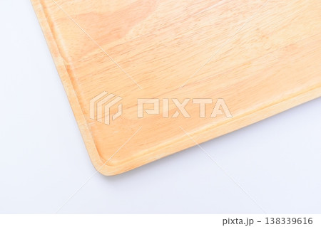 brown wooden tray isolated on white background brown wooden tray isolated on white background 138339616