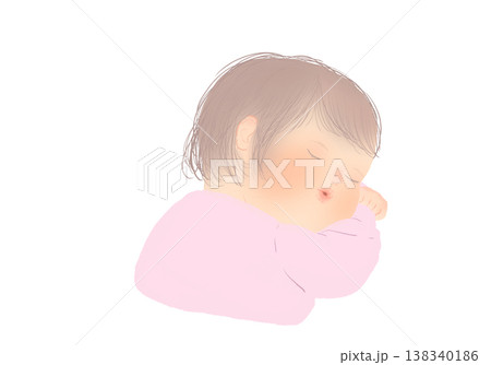 眠る赤ちゃん 138340186