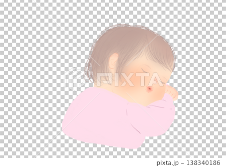 眠る赤ちゃん 138340186
