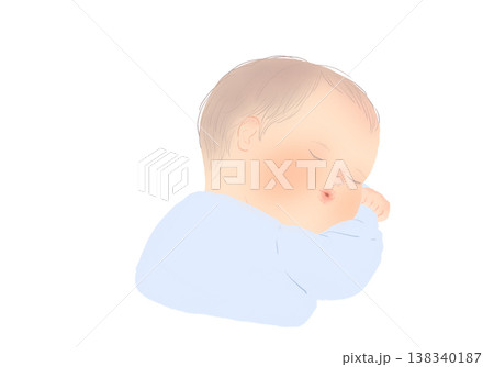 眠る赤ちゃん 138340187