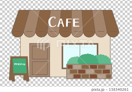シンプルなカフェのイラスト 138340261