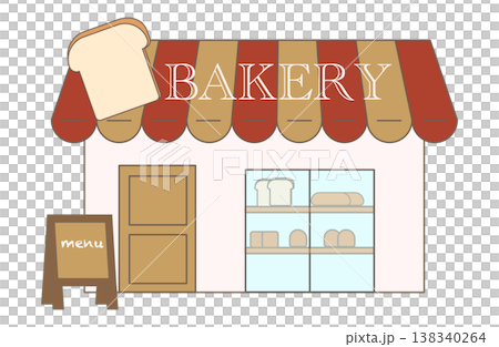 A simple illustration of a bakery 138340264