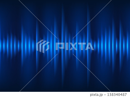 Sound wave technology background, Lines arranged as sound waves that spread out. Concept of converting vibrational energy into sound waves. Sound wave technology background, Lines arranged as sound waves that spread out. Concept of converting vibrational energy into sound waves. 138340487
