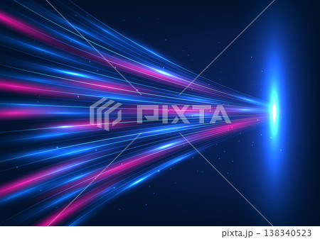 Abstract background technology High-speed lines of light passing through each other represent the transmission of data into the server system at high speeds. vector illustration, brochure, poster, 138340523
