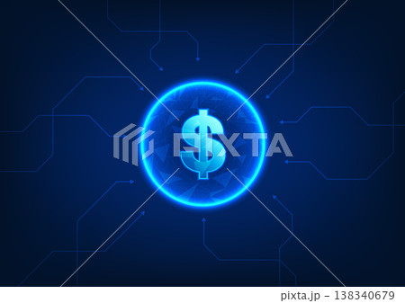 Interconnected coins surrounded by arrow elements. This design symbolizes the flow of currency and financial transactions, illustrating the dynamic nature of money in today's economy Interconnected coins surrounded by arrow elements. This design symbolizes the flow of currency and financial transactions, illustrating the dynamic nature of money in today's economy 138340679