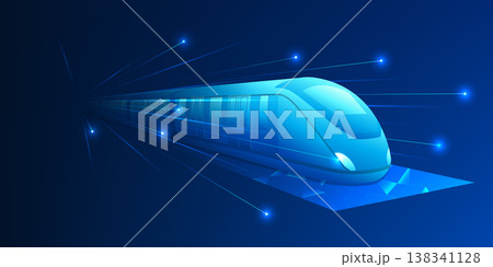 Electric Train Smart Transportation Technology Background, AI Driven Urban Mobility System, Intelligent Passenger Transit Management, Futuristic City Logistics, Digital Network Efficiency 138341128