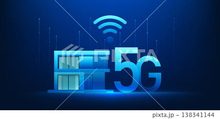 5G Home Network Technology with WiFi Signal Icon, Smart House Internet Connection, High Speed Wireless Communication, Digital Connectivity Concept for Modern Smart Living and Future Network 5G Home Network Technology with WiFi Signal Icon, Smart House Internet Connection, High Speed Wireless Communication, Digital Connectivity Concept for Modern Smart Living and Future Network 138341144