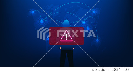 Hacker Standing in Front of Digital World Map Showing Cyber Theft Routes, Scammer and Cyber Crime Concept, Global Data Breach, Online Fraud, Network Security Threat and Digital Attack Background Hacker Standing in Front of Digital World Map Showing Cyber Theft Routes, Scammer and Cyber Crime Concept, Global Data Breach, Online Fraud, Network Security Threat and Digital Attack Background 138341188