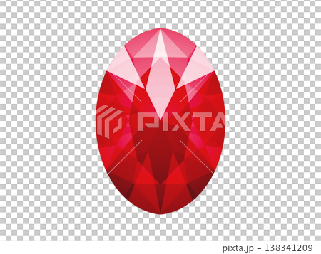 Oval Gem (Red) 2/10 Oval Gem (Red) 2/10 138341209