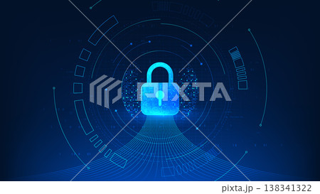 Quantum cybersecurity technology background digital lock interface with flowing data lines, advanced encryption, quantum computing security, data protection, network defense, cyber security systems. Quantum cybersecurity technology background digital lock interface with flowing data lines, advanced encryption, quantum computing security, data protection, network defense, cyber security systems. 138341322